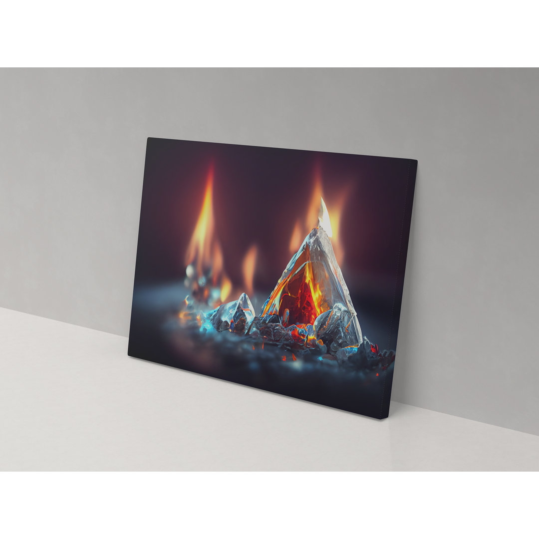 Ash and Glass - Wrapped Canvas Painting