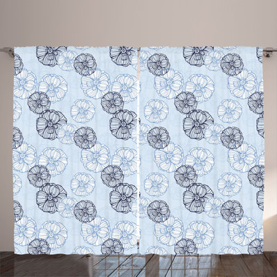 Semi Sheer Curtain Pair