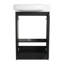 Meuble-lavabo autoportant de 23 po avec lavabo et portes à fermeture douce-2039127964