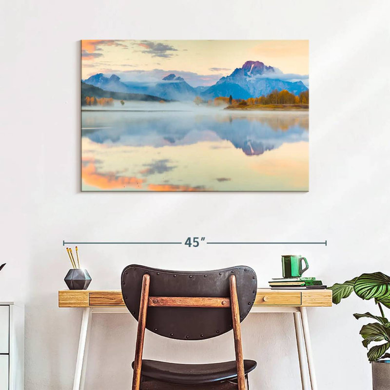 Alvord Hazy Grand Teton, H 26 po x l 39 po