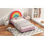 Lit plateforme tapissier de style princesse pour garçons et filles Rainbow Design