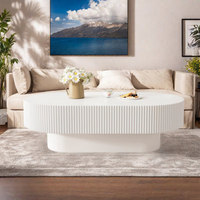 Table basse ovale