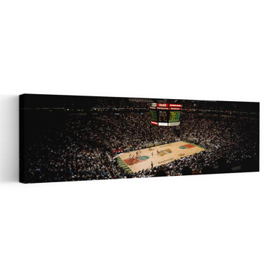 Spectators Watching A Basketball Match, Key Arena, Seattle, King County, Washington State, Usa Contemporary Wall Art