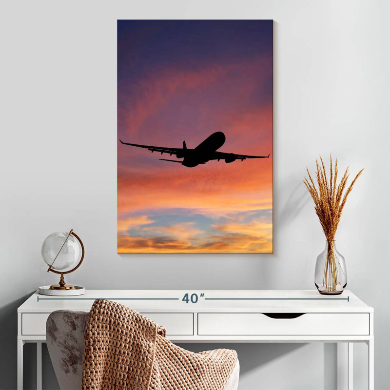 Silhouette d'avion Mehar, H 30 po x l 20 po