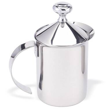 BIALETTI - Manual stainless steel milk frother