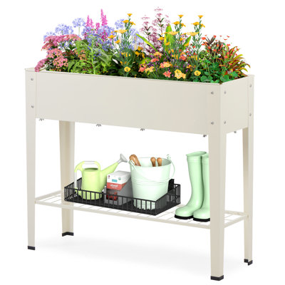 Metal Raised Garden Planter with Legs – Outdoor Use