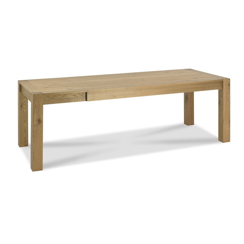 Caserta Extendable Oak Dining Table, 75cm H x 185cm W x 90cm D, Light Oak