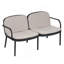Causeuse d'extérieur en PP Luna, structure avec coussin Luna-1854491566