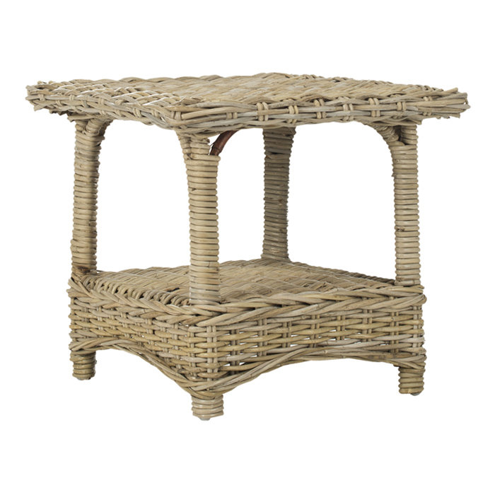 Willow Solid Wood Top End Table, Natural