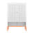 Grid Shoe Cabinet With Dual - Opening Doors, 15cm Proof Foot, Three Adjustable Compartments, Powder Coated Metal For Primary Living-788895293