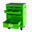 Coffre à outils roulant en métal à 5 tiroirs avec glissières à roulement à billes, armoire de rangement en acier verrouillable et mobile pour l'organisation de l'atelier.