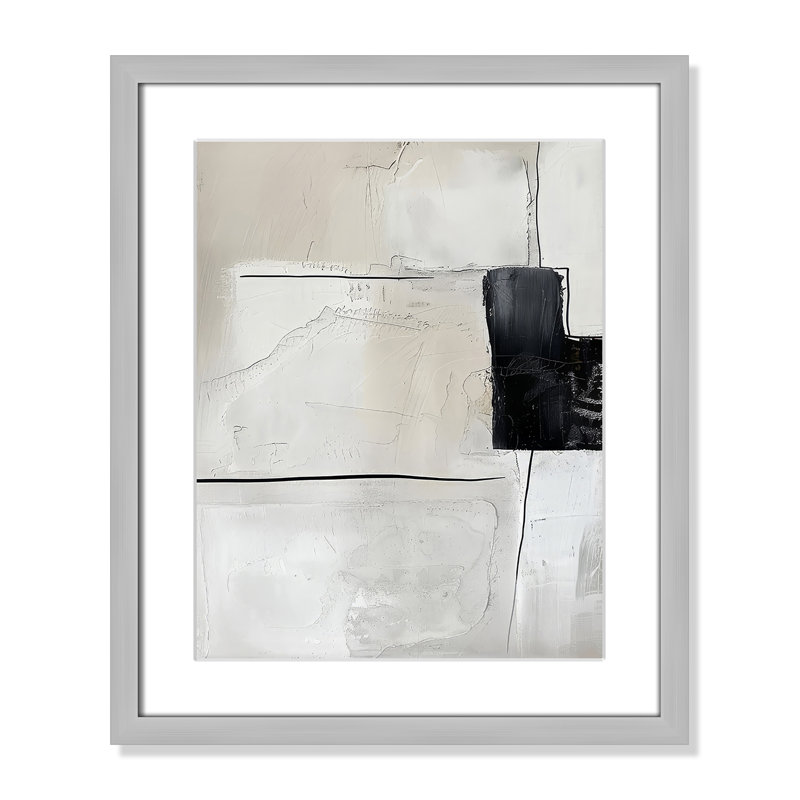 «Neutral Balance I Print» par Lazar Studio, L 16 po x H 19 po, Matted Print, Matte Silver