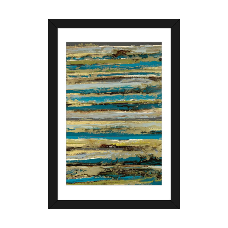 « lines », reproduction d’art sur toile, Papier d'art encadré noir, H 32 po x l 24 po x P 1 po