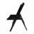 Furniture Slatted Wood Folding Special Event Chair-892461059
