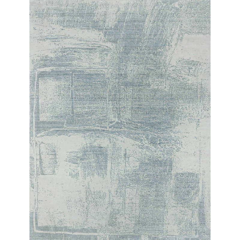 Area Rug in Gray/Silver, Rectangle 5' x 8'