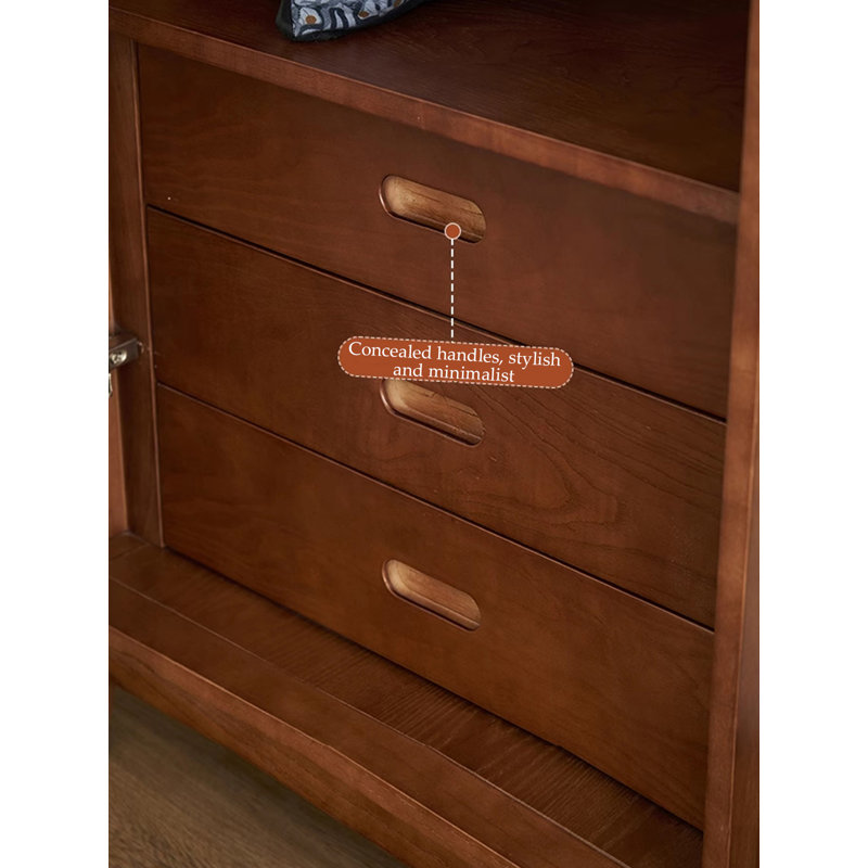 French-Style Retro Solid Wood Wardrobe