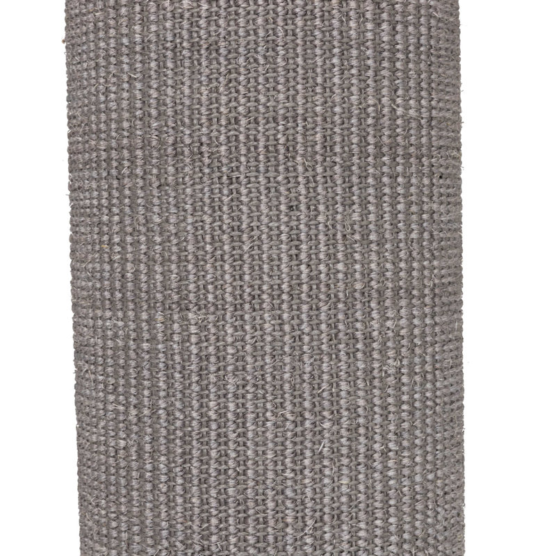 TRIXIE Acadia 63-in Cat Tower with Wall Supports, Oversized Sisal Scratching Post, Three Platforms, Removable Bed, Gray