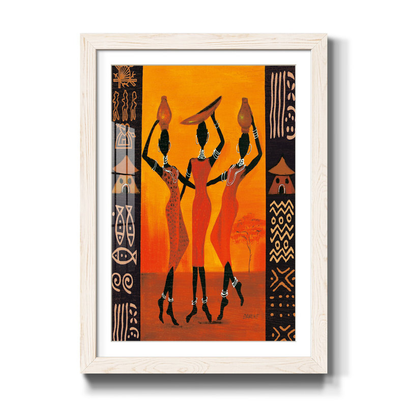 Three Gatherers - Cadre photo, impression sur papier, H 44 po x l 31 po x P 1 po, Blanc