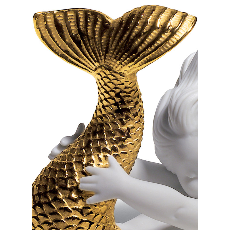 Playing at Sea Figurine, Gold