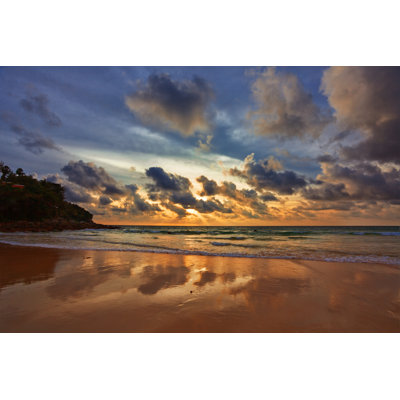 Tropical Sunset - Wrapped Canvas Print