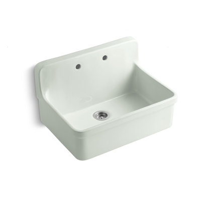 Gilford 30" x 22" x 17-1/2" Wall-Mount/Top-Mount Single-Bowl Kitchen Sink