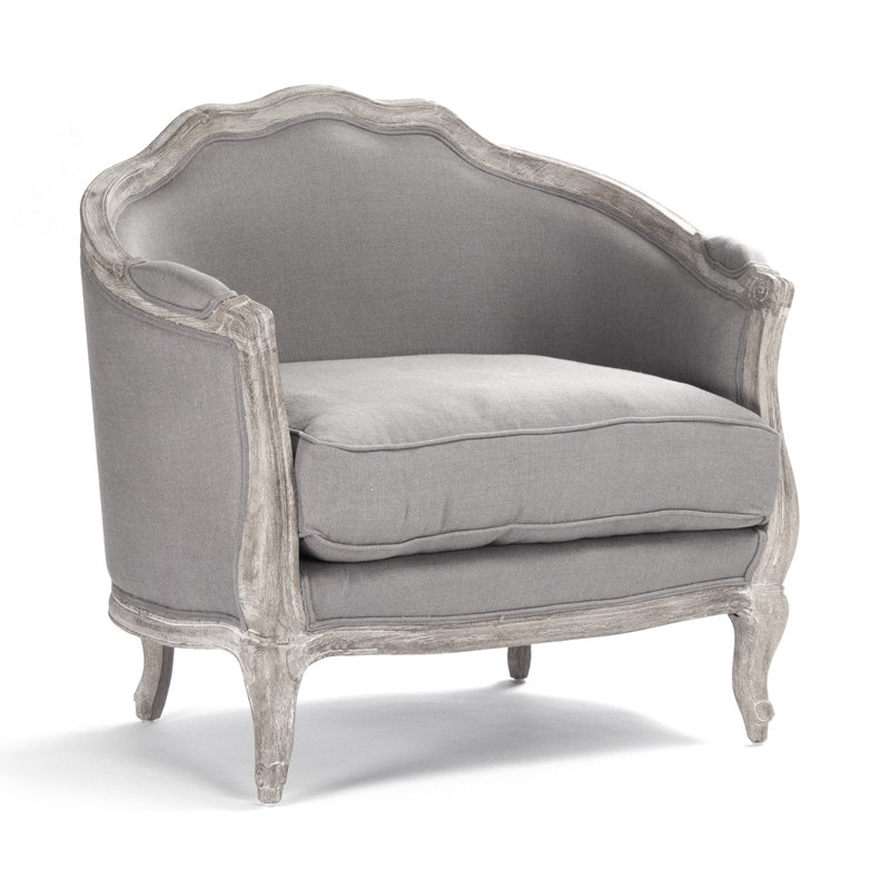 Maison Linen Armchair, Aubergine