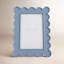 Resin Picture Frame with Scalloped Edges and Built-In Stand-178015726