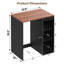 Mini armoire de réfrigérateur avec tablette réglable, armoire de bar avec tiroir et plateau épaissi pour la cuisine et le salon-478701390