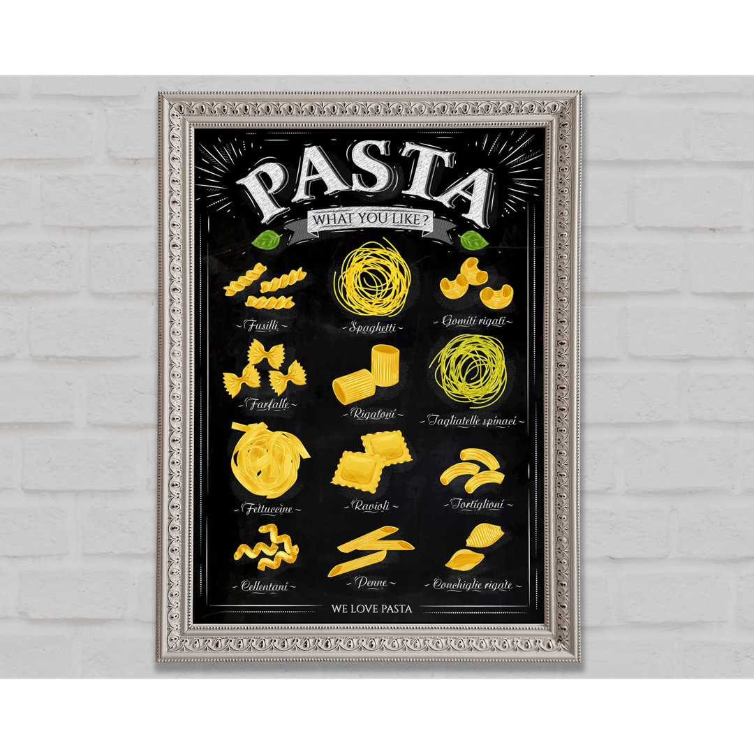 We Love Pasta - Einzelne Bilderrahmen Kunstdrucke