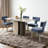 Mid Century Upholstered Dining Chairs Side Chairs Farmhouse Chenille Dining Chair With Metal Legs-198061151-185775680