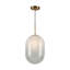 Remick - luminaire suspendu 1 lumière - blanc / laiton