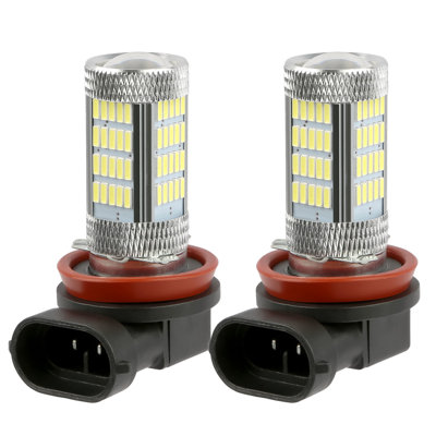2 ampoules à DEL H8 / H9 / H11 à brouillard à DEL H8 / H9 / H11 800lm résistantes à l'eau à 360 °, angle de faisceau de 6000K, blanc