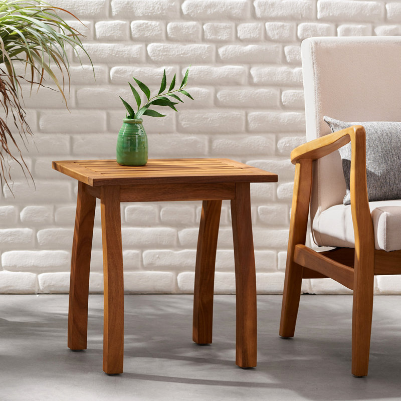 Table de bout Selma, Teck