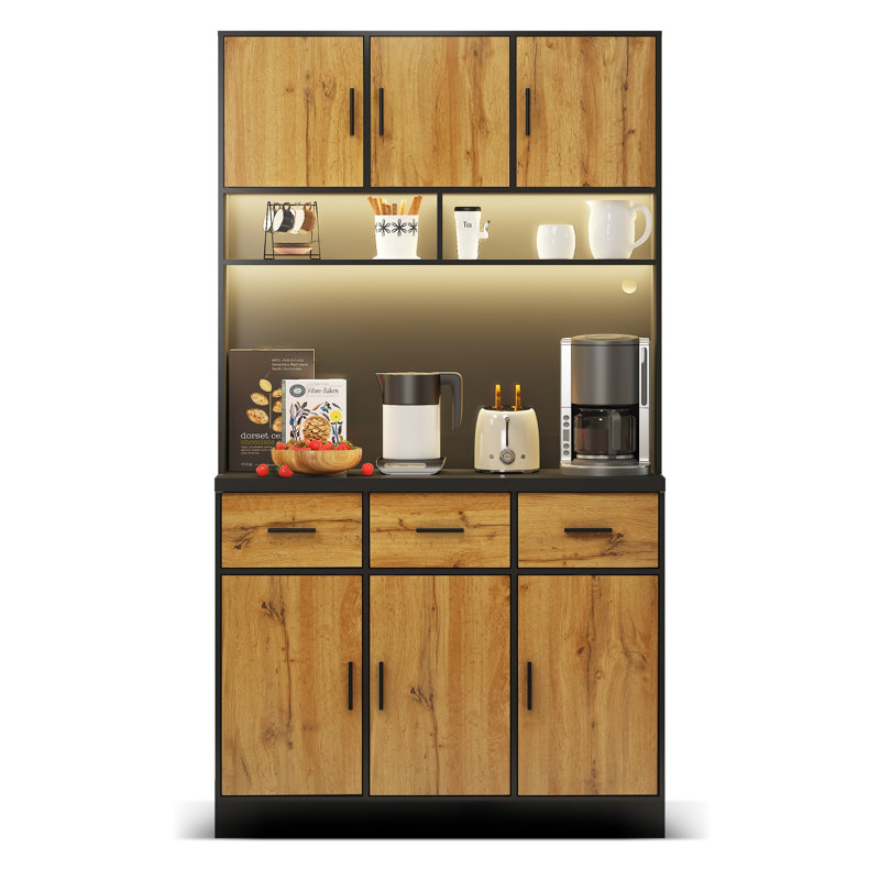 180cm Kitchen Pantry, Natural