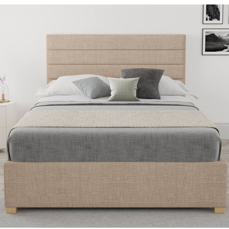 Tyson Upholstered Ottoman Storage Bed, Kingsize (5'), Mink