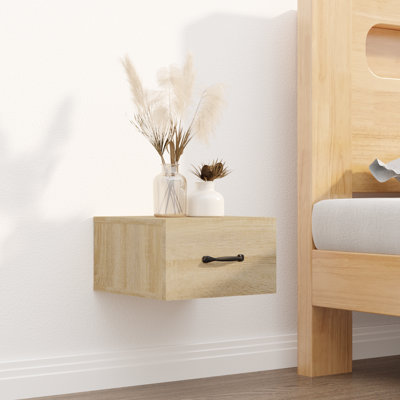 17 Stories Wall-Mounted Bedside Cabinet