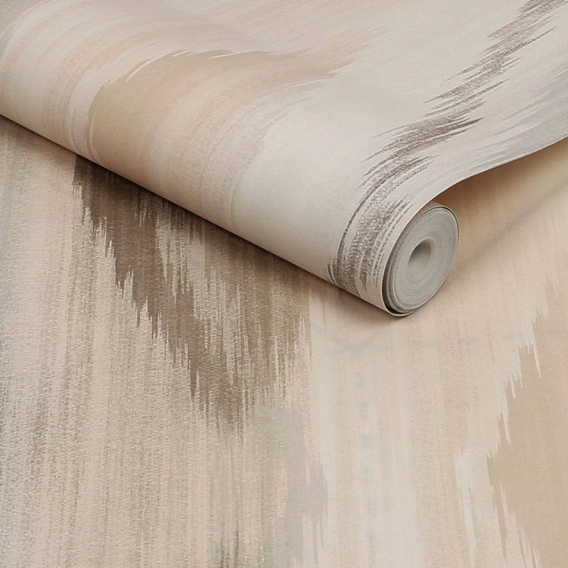 Geometric Wallpaper Double Roll, Natural