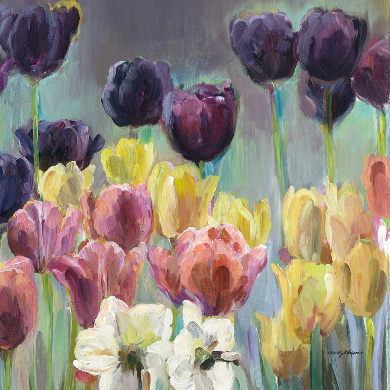 Tulipes raisin I, H 36 po x l 36 po