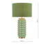 Etzel Table Lamp Green Antique Brass With Shade