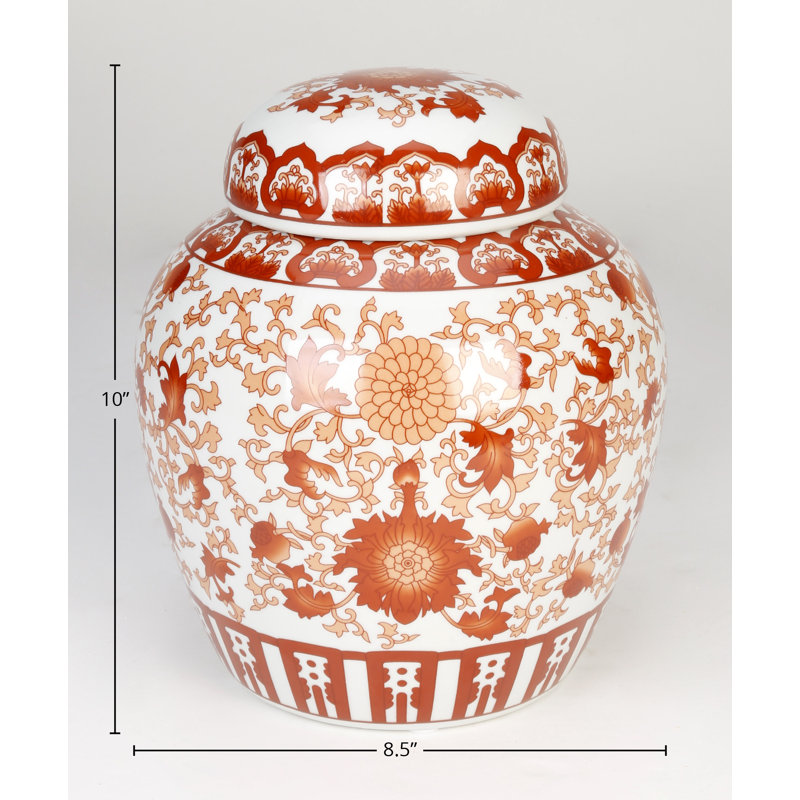 Bluejacket 10'' Porcelain Ginger Jar
