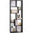 Asymmetrical Display Shelf & Bookcase, 5-Tier-577289188