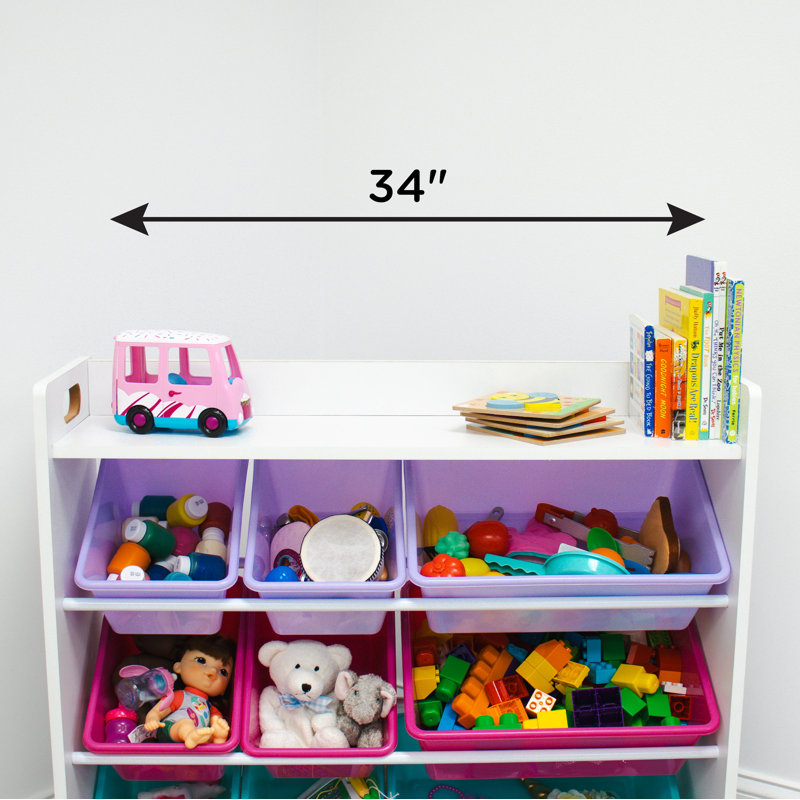 Marvyl Rebrilliant Toy Organizer, White/Pink/Purple