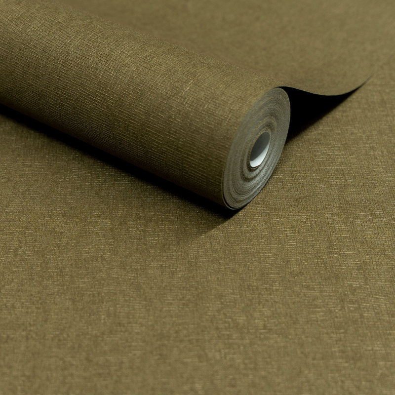 Surfaces Collection Natural Texture Wallpaper Roll, Forest Green