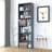 Langner 70.8" H x 23.6" W Standard Bookcase, 6-Tier Open Bookcase and Bookshelf, Freestanding Display Storage Shelves Tall Bookcase for Bedroom, Living Room and Office-412476375