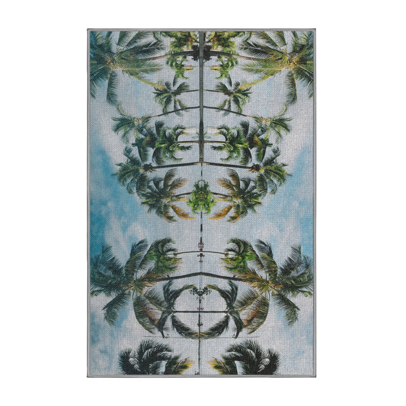 Tapis bleu All Reflections 22, Rectangle 2 pi x 4 pi