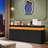 55" TV Stand With Drawers, Dressing table 6 Drawer With LED Light Black-623181076