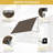 Outdoor Sun Shade Awning, Manual Crank Retractable Roller Shade With Full Mounting Hardware, Privacy UV Protection Canopy For Patio Garden-128591069