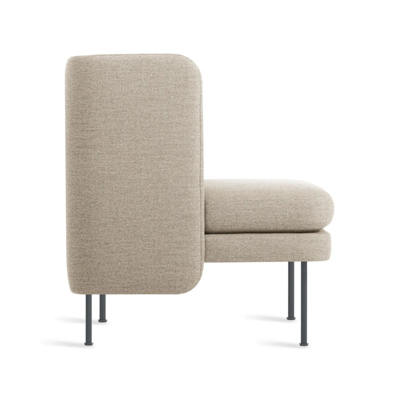 Bloke Club Chair, Tait Stone Textured Basketweave, Slate