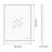 Devonnte Rectangle LED Wall Mirror, Dimmable Vanity Lighted Mirror, Backlit-1862387674