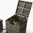 32" Chic Propane Gas Fire Pit Table with Tank Cover 2-Pieces, 50000 BTU Rectangular Steel with Wicker Base for Outdoor Garden - Glamour-297379653